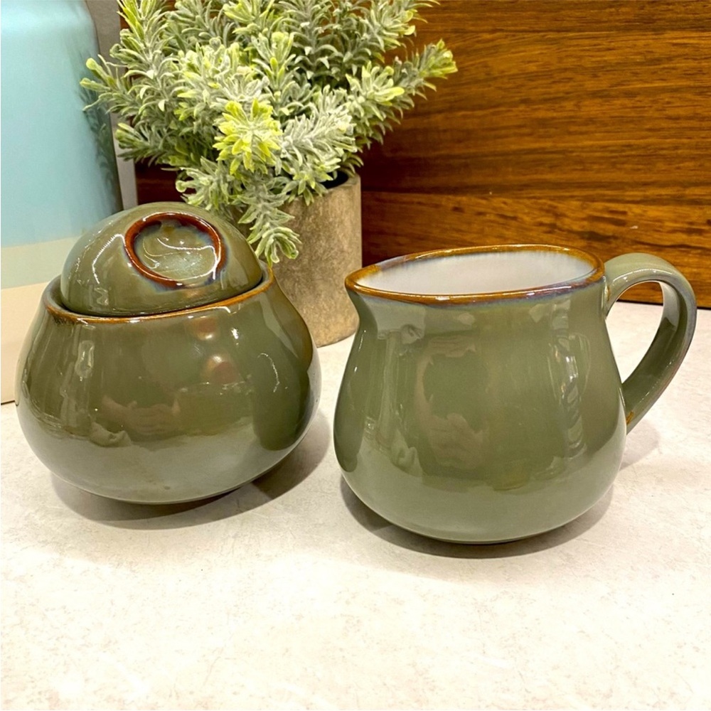 3-Piece Cream and Sugar Container Set, Avocado, Discontinued